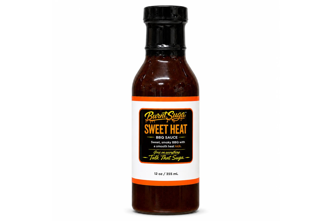 Burnt Suga Sweet Heat BBQ Sauce with a Smooth Heat Kick